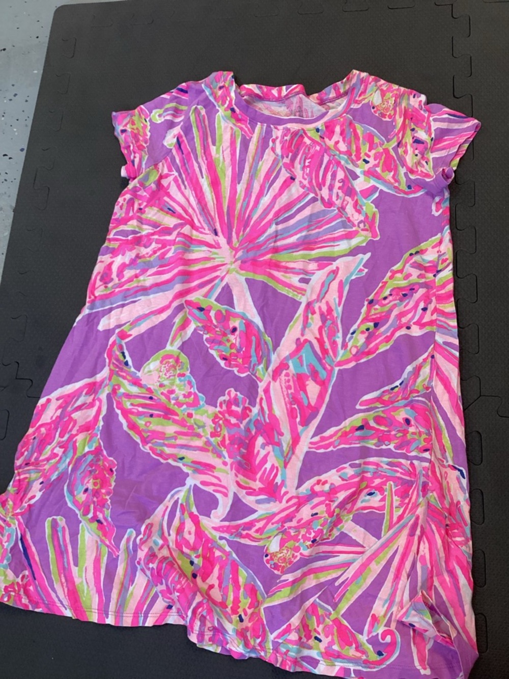Lilly Pulitzer Purple Pink Tropical Mini Dress